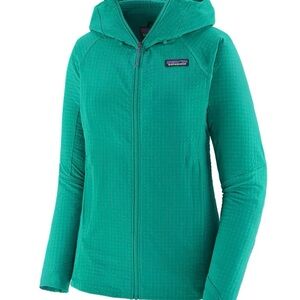 Patagonia R1 TechFace Hoodie. Perfect condition. Med. Fresh Teal.